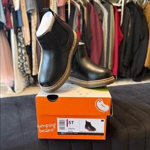 Jumping Beans Black Kids Dress Shoes